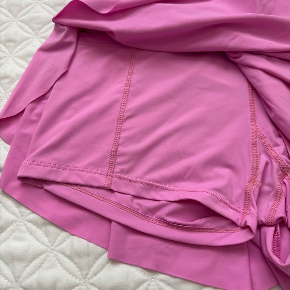 Luogongzi 2 in 1 Flowy High Rise Athletic Butterfly Shorts Pink Size Small - Picture 4 of 9